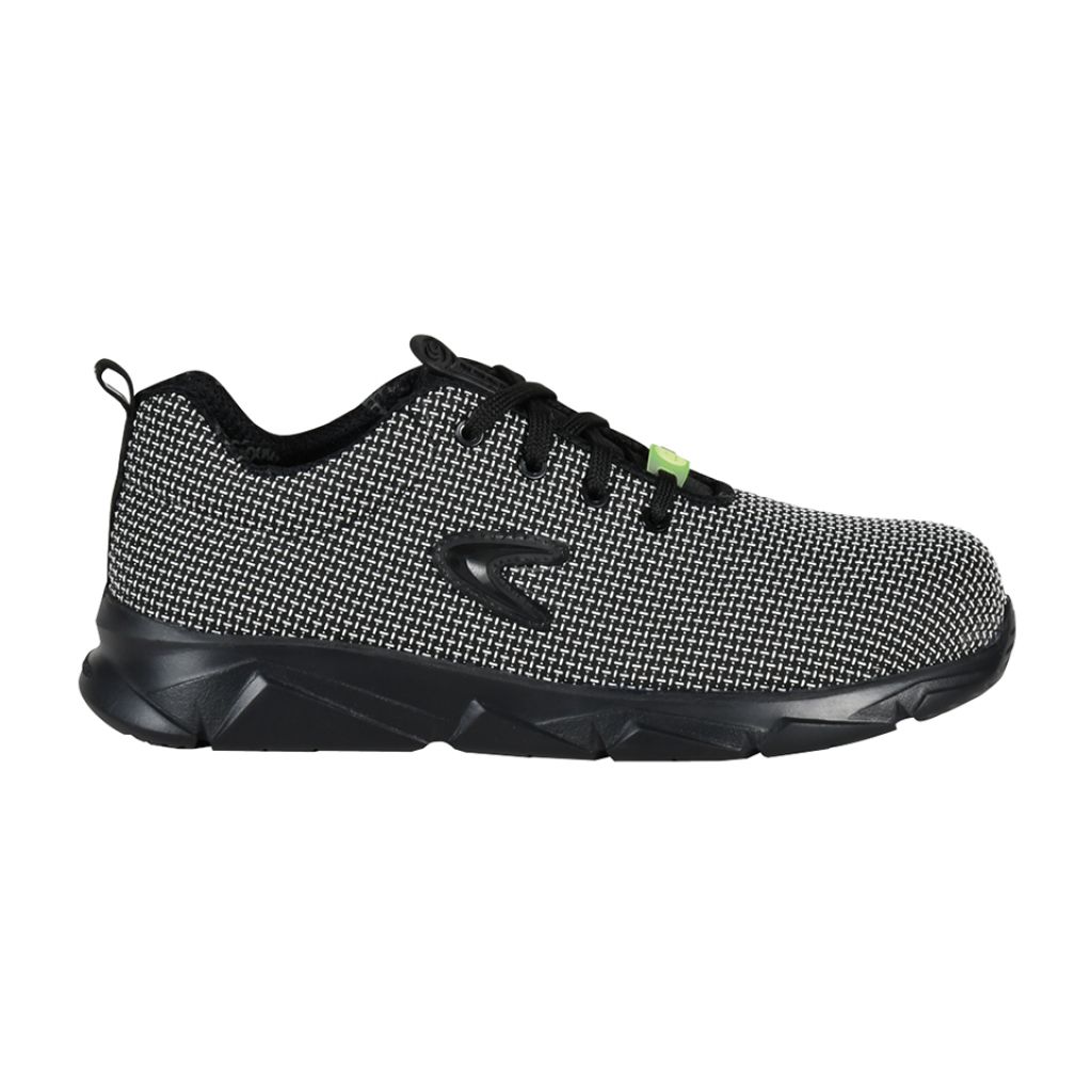SCARPA NYLON NERO-BIANCO/TESS.NERO/LAMINA PEP/ESD