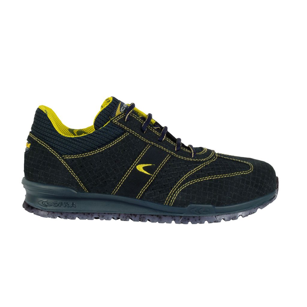 SCARPA BASSA PELLE SCAMOSCIATA BLU SCURA S1 P SRC