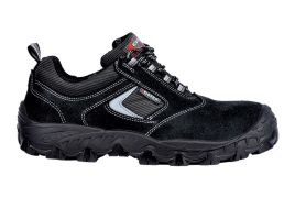 CALZATURA BASSA PELLE SCAMOSCIATA E TESSUTO S1P SR